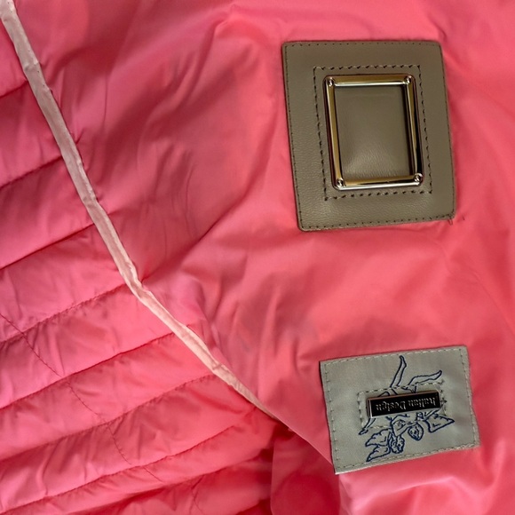 Piero Guidi NWOT S feather puffer vibrant pink ultra lux never worn - Picture 9 of 16